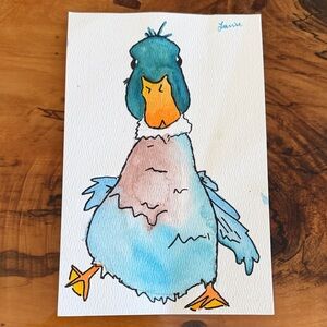 Colorful Duck Illustration Art